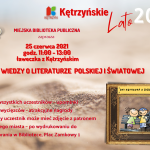 Plakat Quizu wiedzy o literaturze polskiej i światowej