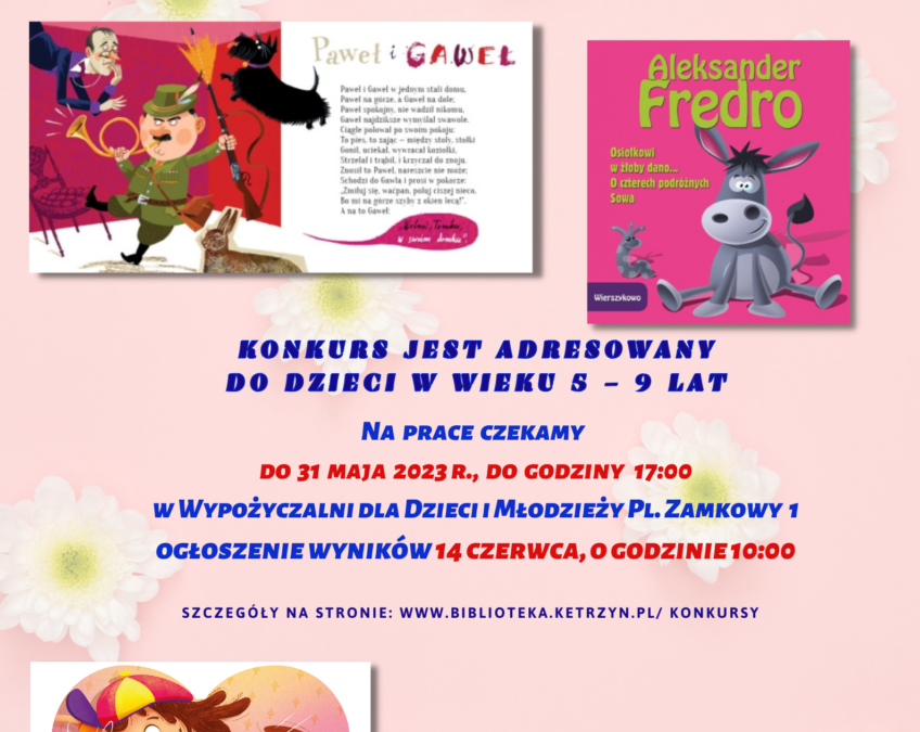 Konkurs Plastyczny „Bohaterowie bajek i wierszy Aleksandra Fredry”