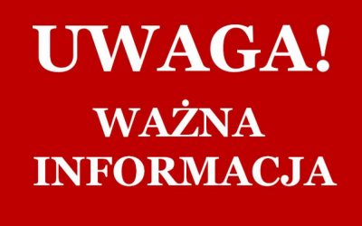 INFORMACJA O UTRUDNIENIU W RUCHU DROGOWYM