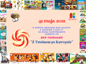 Element graficzny Gra terenowa Z Tuwimem po Kętrzynie w dniu 31 maja 2021