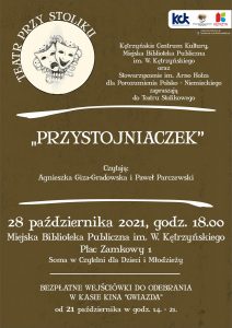 Plakat Teatr przy stoliku