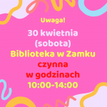 ogłoszenie o pracy w sobotę 30.04