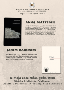 Spotkanie z Anną Matysiak Janem Baronem