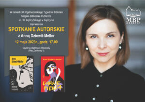 spotkanie autorskie z Anną Dziewit-Meller plakat