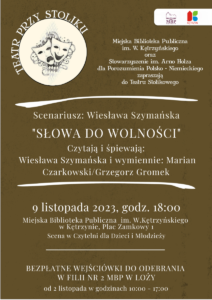 Słowa do wolności - plakat