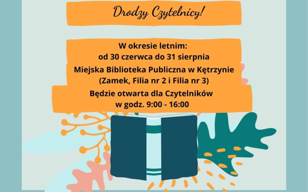 ZMIANA GODZIN PRACY BIBLIOTEKI