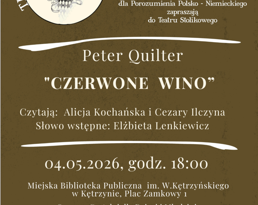 Peter Quilter „Czerwone wino” Teatr Przy Stoliku 4.05.2026