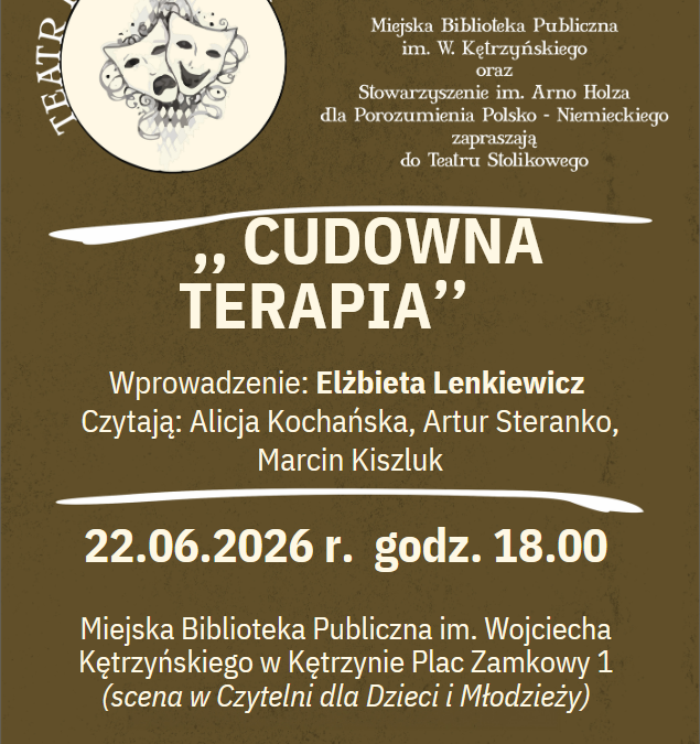 Teatr przy Stoliku: „Cudowna terapia” 22.06.2026